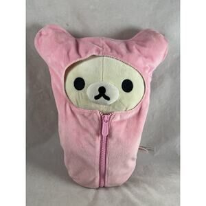 San-X Rilakkuma Korilakkuma Soft Stuffed Bear in Sleeping Bag Pink Kawaii